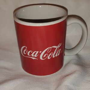 2002 Coca-Cola By Gibson Bold Red & White Ceramic Mug